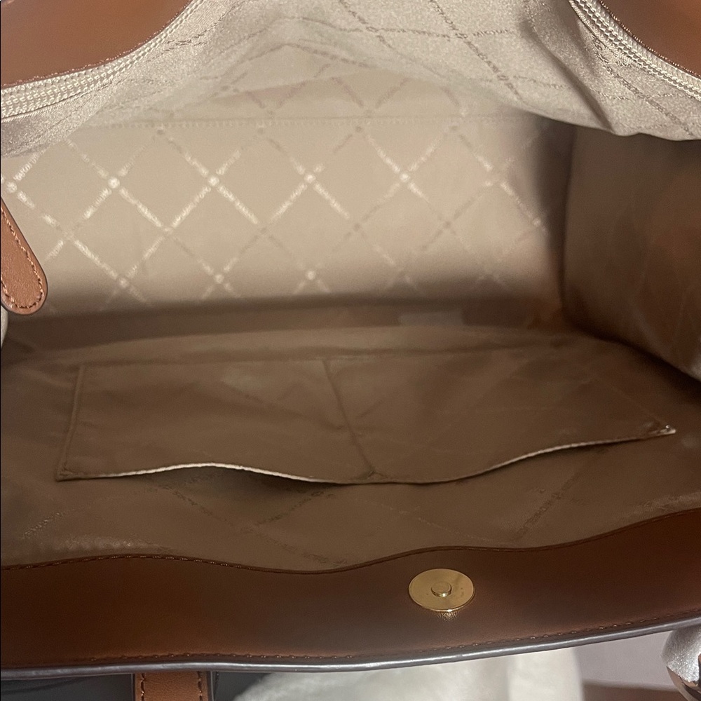 Michael Kors Dark Brown Monogram Briefcase - Picture 12 of 15